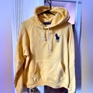 Yellow polo size large hoodie